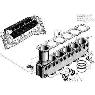 303-03-3 Рубашка цилиндров (чугун) + 503-07-2 Втулка цилиндров