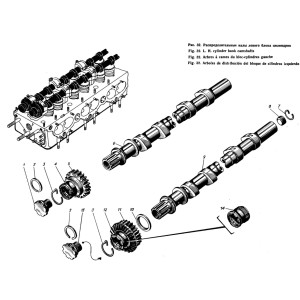 407-450 Гайка распределительного вала левая